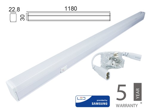 Plafoniera tubo led 120cm - plafoniera, t5