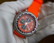 Orologio Seiko Italian Tuna Orange ref. Y187-7A30 cronografo quarzo vintage raro