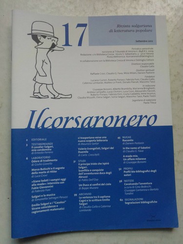 Corsaro nero 17 maggio - corsaro, n.17