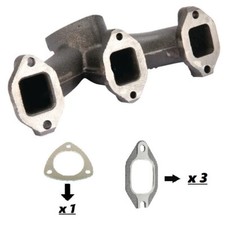 Collettore Scarico Trattore Fiat 355C-540-Serie 65-66-Rif.4607842-Guarnizioni