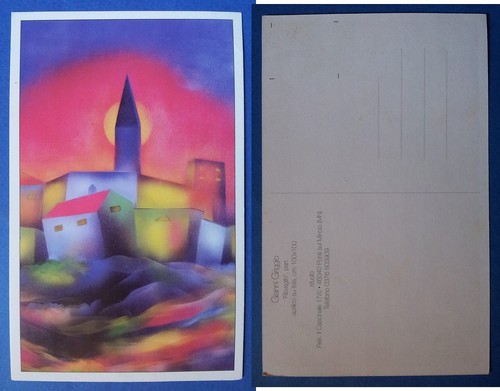 Cartolina artista gianni - artista,