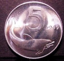 5 Lire 1969   1 Rovesciato