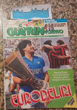 Guerin sportivo 21 1989-Maradona-Coppa UEFA Napoli-Film campionato-Diaz-POSTER
