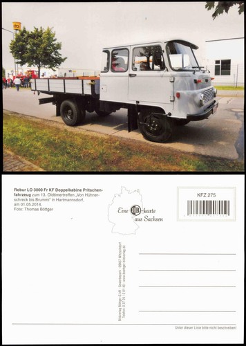 Cartolina auto camion robur - auto, lo