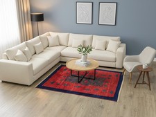 Tappeto Tulu Lana Rosso Verde