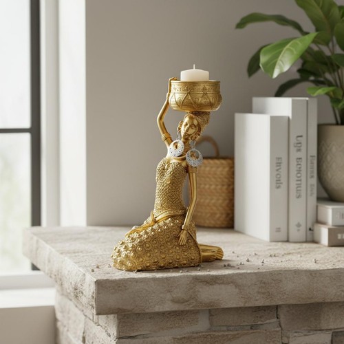 Candelabro donna africana - candelabro,