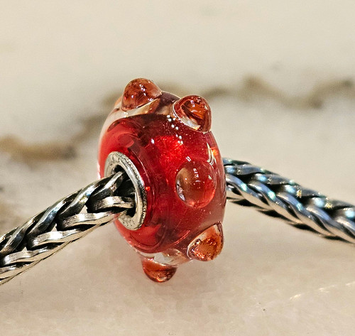 Perlina trollbeads red - trollbeads, bud"