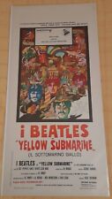 Locandina YELLOW SUBMARINE THE BEATLES, vera prima edizione 1969, perfetta!