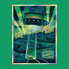 Poster Dave Matthews Band, Los Angeles, CA (Rainbow Foil Artist Edition di DKNG)