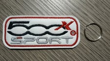 Portachiavi ricamato fiat 500x - portachiavi,