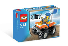 Lego city 7736 quad della - city,