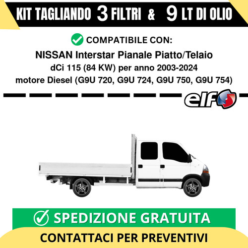 Tagliando per nissan interstar - tagliando,