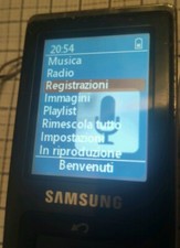 Samsung YP-Z5F lettore Registratore Mp3 Radio Fm 1gb NERO Vintage Mp3 Samsung