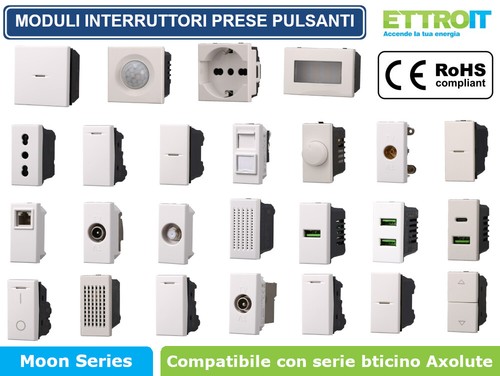 Moduli prese interruttori - prese,