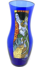 VASO NASON  MURANO "GIUDITTA OMAGGIO A KLIMT" DECORATO ORO DA DIEGO DORIGO