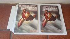 IRON MAN MARVEL  LEGENDS N.6 CON TARGA METALLIZZATA  PANINI  MOLTO BUONO