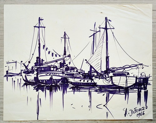 Fonzo barche nel porto - di,