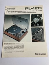 Pioneer PL-12D Turntable 1973
