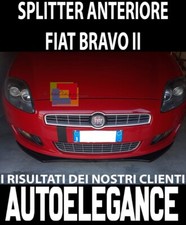 0023 SPLITTER FIAT BRAVO II LIP SPOILER SOTTO PARAURTI ANTERIORE ABS NERO TUNING