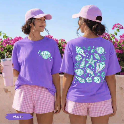 Camicia spiaggia conchiglie - spiaggia,