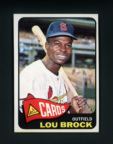 Lou brock 1965 - brock, topps