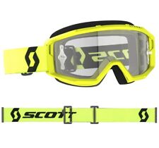MASCHERA MASCHERINA MX CROSS SCOTT MX GOGGLE PRIMAL GIALLO FLUO ANTIFOG CLEAR