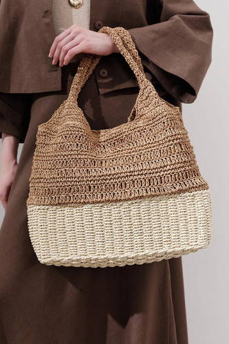 Borsa tracolla paglia - a, in