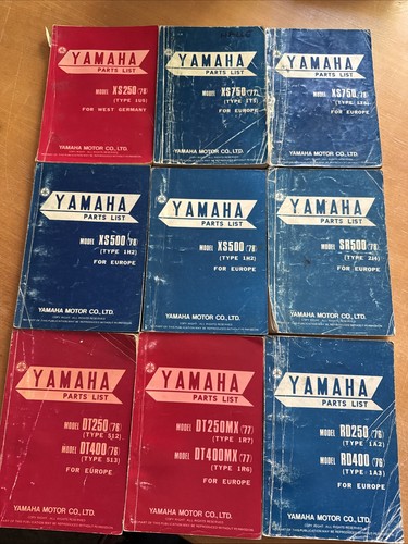 Yamaha parts list - yamaha, catalogo