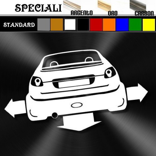 Adesivo sticker peugeot 206 - adesivo, cc