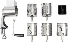 Tagliaverdure/grattugia manuale in acciaio