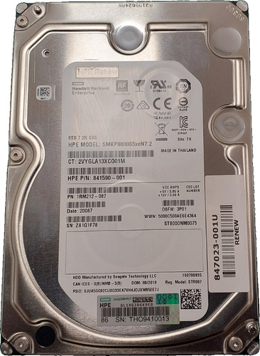 Hpe 8tb 12g - hpe, sas