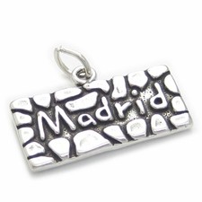 Madrid 2D charm in argento