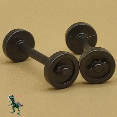 Playmobil asse grigio ruota - x2,