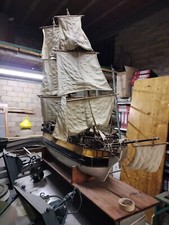 Veliero in legno antico Fatto