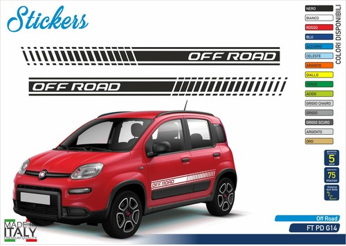 Adesivo fiat panda sportelli - 2,