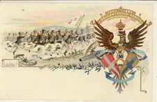 REGGIMENTALI MILITARI PRESTITO LOTTO 5 CARTOLINE D'EPOCA  FORMATO PICCOLO 9X14