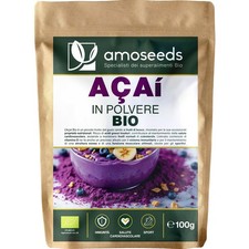 Açaí in polvere BIO 100g 100 % Polpa di bacche di açaí Liofilizzata (freeze