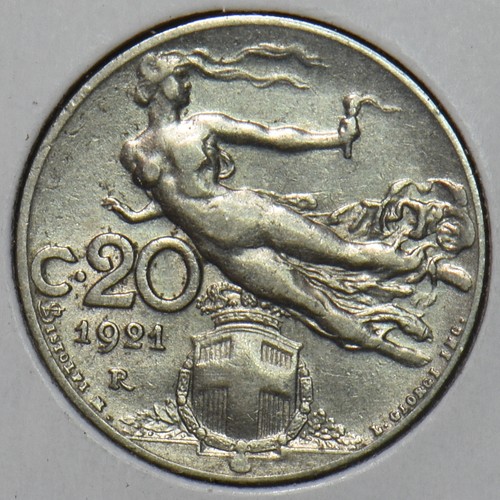 Italia 1921 centesimi - 1921, r