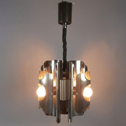 Lampadario acciaio inox - lampadario,