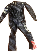 Tuta Kappa World Cup US Ski Team DH posteriore zip sci gara velocità grande