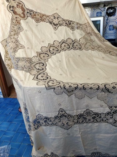 Copriletto pizzo interamente - pizzo,