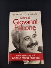 LIBRO STORIA DI GIOVANNI FALCONE FRANCESCO LA LICATA RIZZOLI 1993 COP. RIGIDA