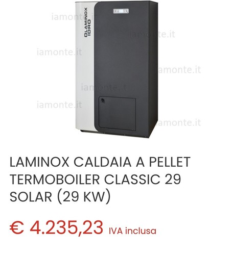 Caldaia pellet nuova - a,