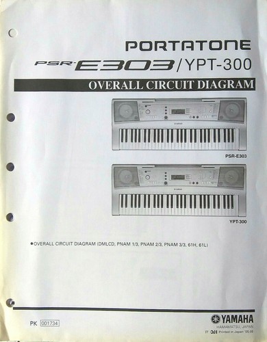 Yamaha psr e303 - psr-e303, ypt-300