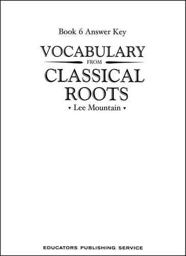 Vocabulary from classical - vocabulary,