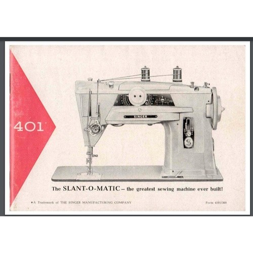 Singer 401 slant matic - singer,