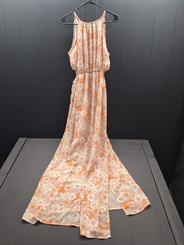 Maxi abito vintage peach - maxi,