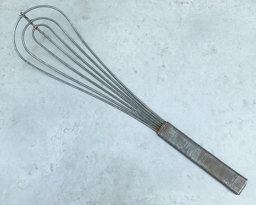 Vintage metal whisk - metal,