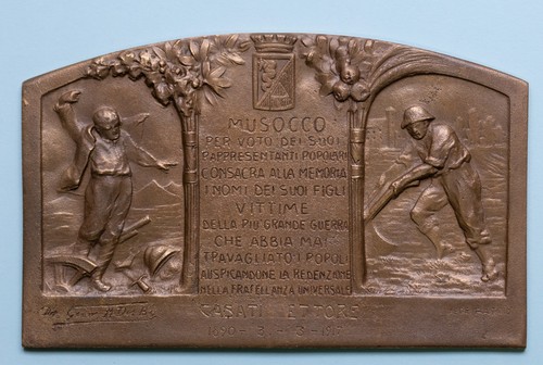 Milano musocco placca uniface - milano,