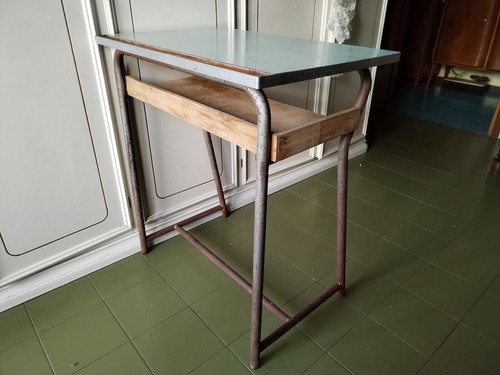 Banco scuola antico - antico, scrittoio
